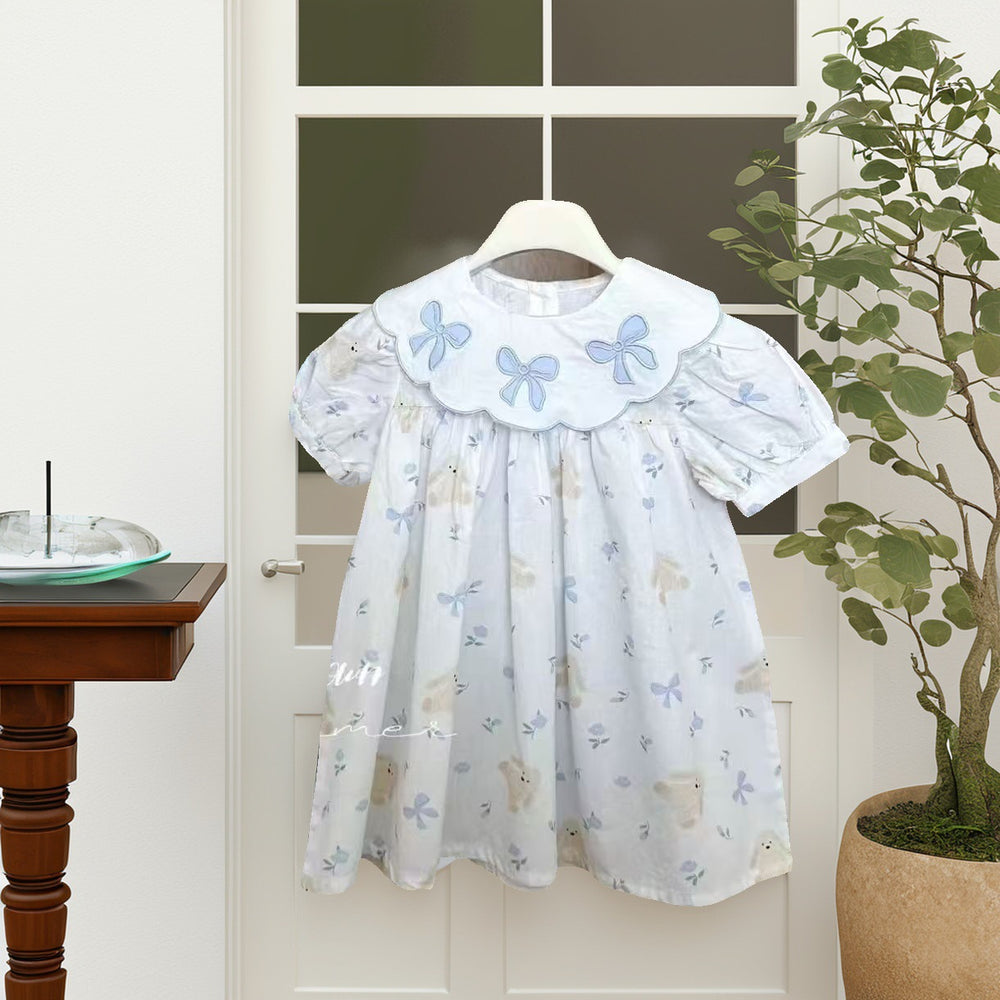 Girls' dresses: new summer  collection - stylish printed baby doll dresses for girls, princess style