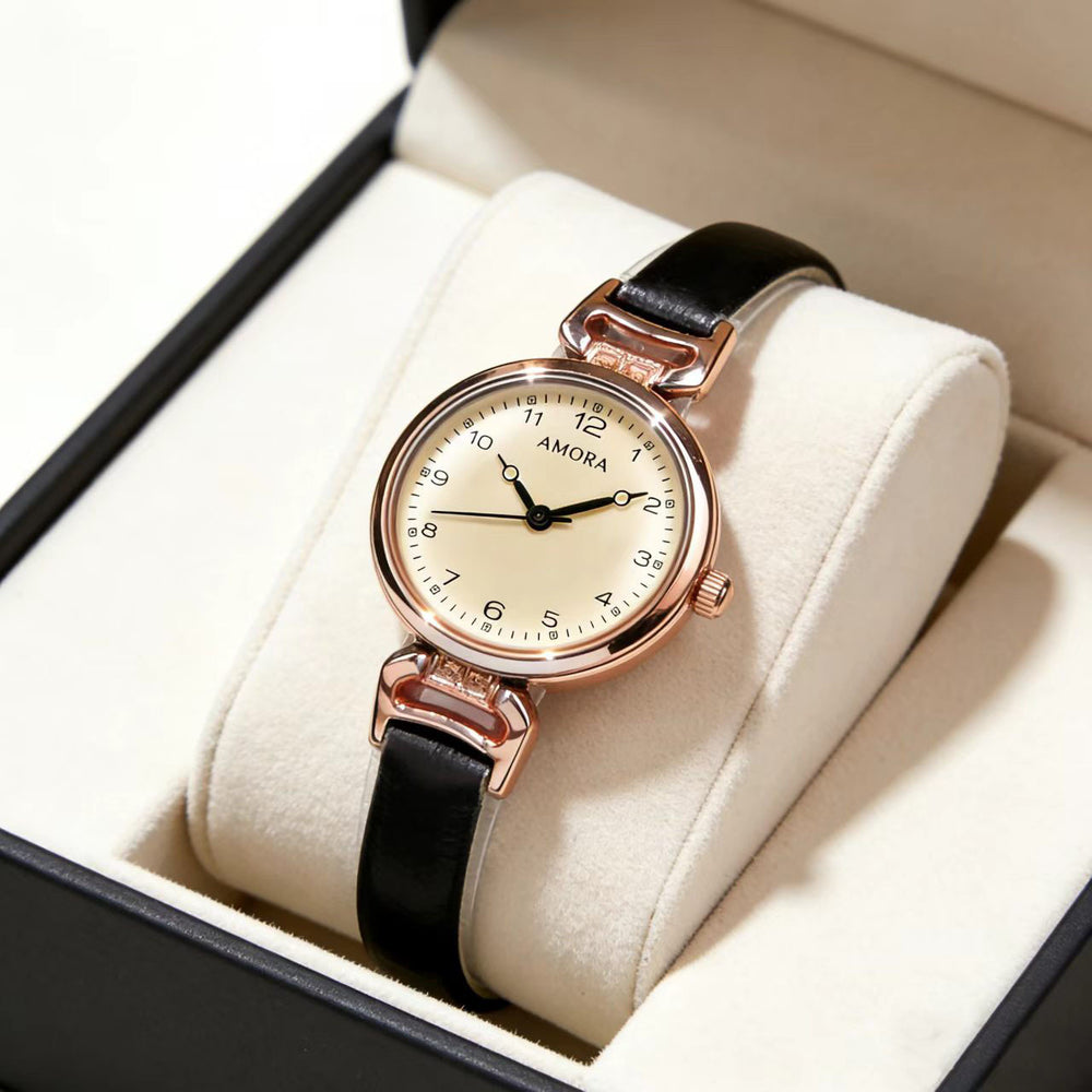 Women's watch - student style, unique design, instagrammable, preppy, retro, exquisite, compact, versatile quartz watch - dropshipping available