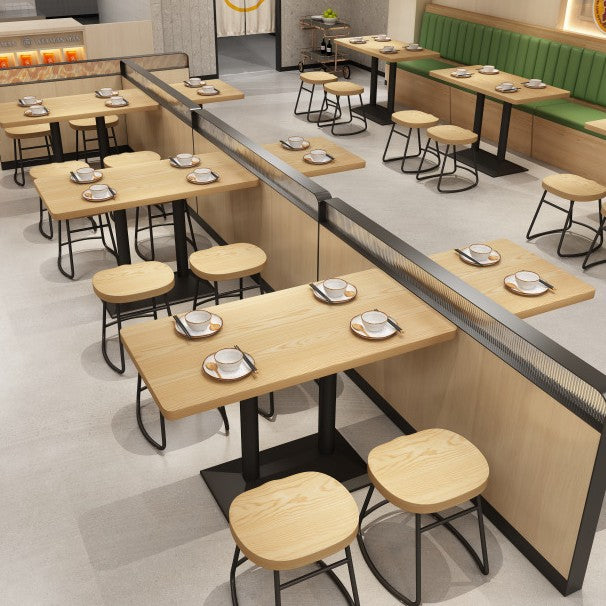 Customized simple apple bar chair snack bar milk tea shop tables and chairs catering burger shop fast food restaurant noodle shop restaurant tables and chairs
