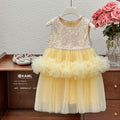 【ready to ship】girls' dress -  new korean style, chic kids' mesh princess dress, vest dress with tulle skirt