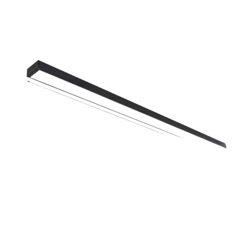 Upgraded gold steel led linear light office pendant lamp - thickened, matte finish, high brightness - ideal for gyms and supermarkets