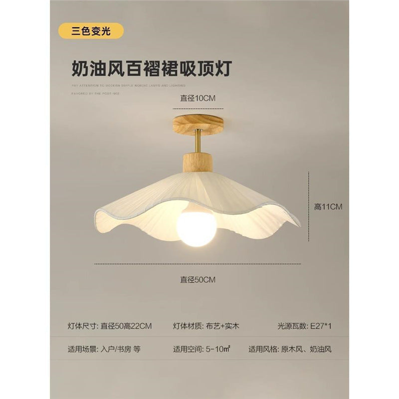 Aisle corridor lamp cream style ceiling lamp modern casual bedroom room lamp log entrance balcony lamp bedside lamp