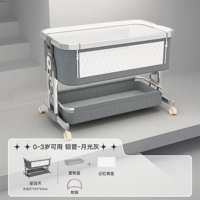 Baby crib - portable, foldable, multi-functional bassinet - newborn & toddler convertible bed