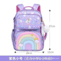 New children's backpack, grades 1-3-6, girls' princess style, lightweight rainbow elementary school bag - wholesale
