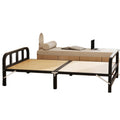 Folding bed - simple, home-use, adult single bed - perfect for rentals, offices, nap time, dorms - iron frame bed