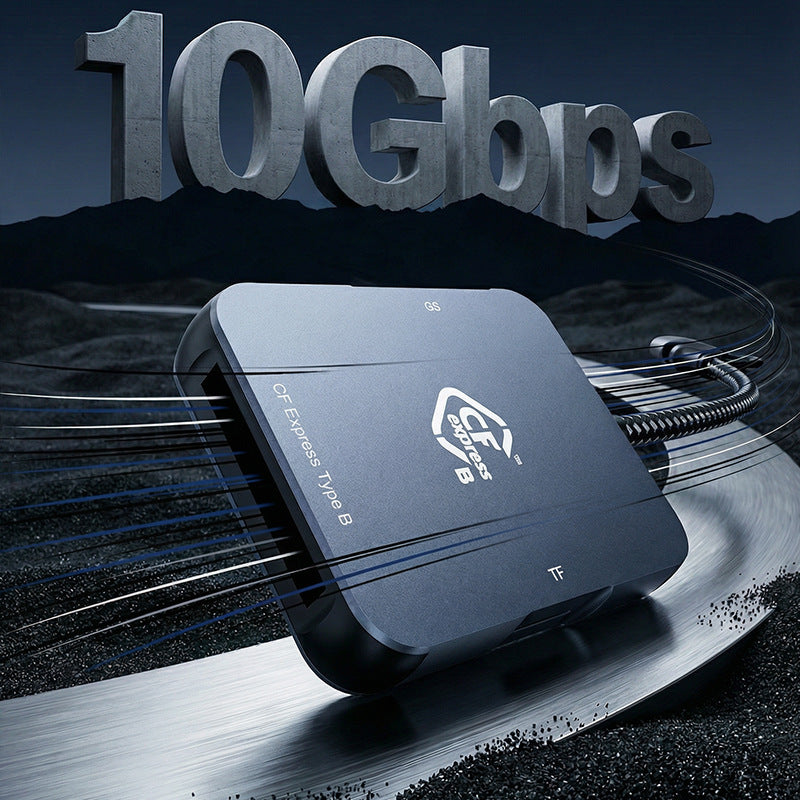 Usb3.2 gen2 10gbps high-speed two-in-one card reader cfexpress typeb/sd card reader