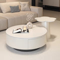 Round slate coffee table combination living room for home italian normcore tea table large and small apartmentaccessible luxuryclassy sense tea table