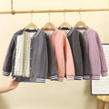 New winter quilted silk-padded baseball jacket: thickened, wearable as outerwear or inner layer, perfect for school uniforms, warm and cozy for boys and girls