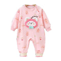 Baby clothes autumn outfit super cute cartoon romper single layer crawling suit korean style full month hundred days bodysuit outdoor clothes