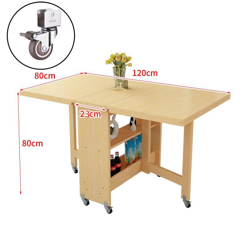 Foldable dining table - compact, modern, and versatile rectangular table for small spaces - portable dining table