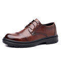 Men's leather dress shoes - new autumn collection: business formal, casual, breathable, soft sole, soft leather, british style, wedding shoes