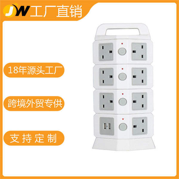 JW new creative plug, with USB charging power strip lightning protection overload protection, desktop socket, manufacturer