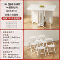 1.2m table + 4 chairs combination [upgraded fashion cabinet door]