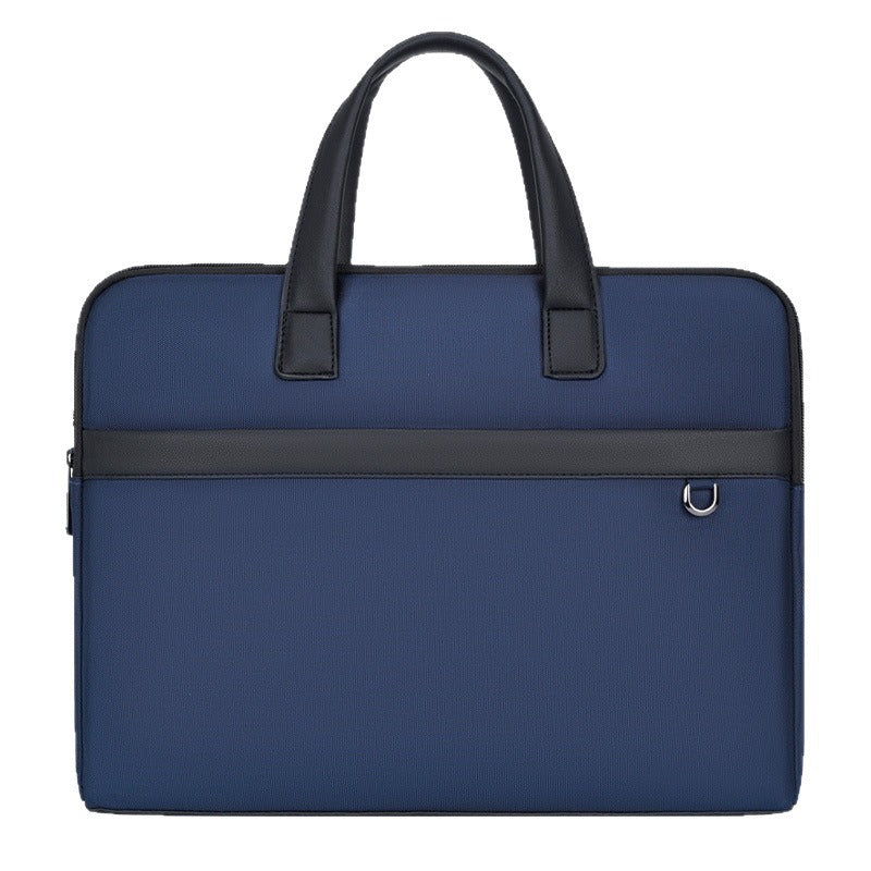 Oukeqi large capacity business briefcase oxford cloth waterproof satchel document bag printing office conference bag