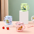304 stainless steel kids' cup - double-walled, cartoon yellow duck straw cup with lid - perfect for home, kindergarten, and children's day gifts