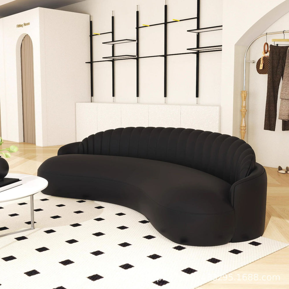 Milo b&b clothing store curved creative casual rest area curved round lobby reception negotiation sofa combination