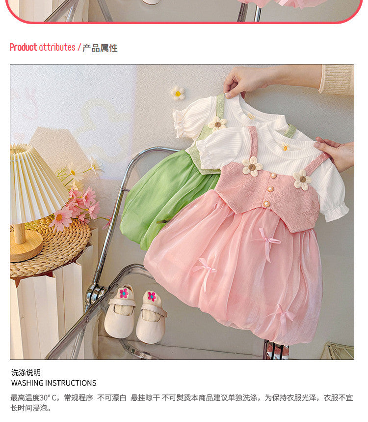 Girls' spring/autumn dress -  new collection: stylish children's skirt, autumn outfit, little girl's princess dress, tulle tutu skirt