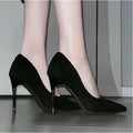 French sexy high heels women's 2024 new spring pointed toe pumps versatile single shoes stiletto heel non-slip work shoes for women