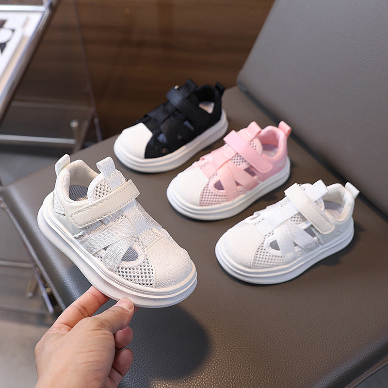summer new arrivals: baby shoes, girls' beach sandals, boys' sandals, closed-toe mesh soft-soled athletic sneakers - trendy styles