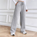 53238#  cross-border women's fashion european and american ins style new casual loose wide-leg sweatpants