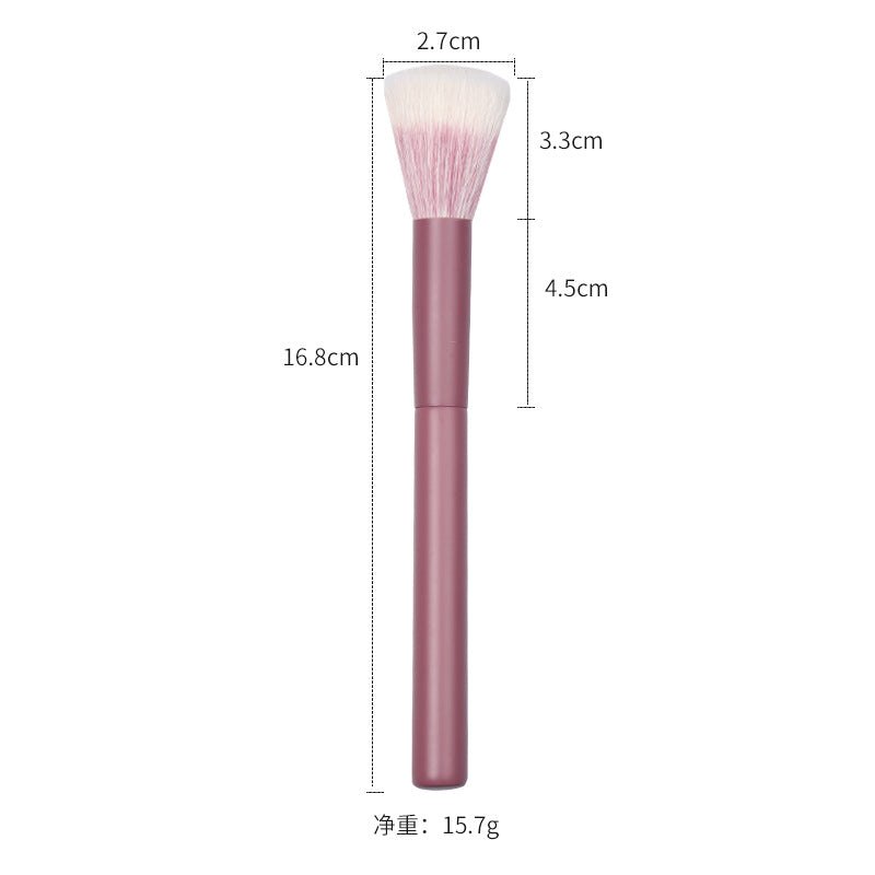 Single large and small multifunctional wool makeup brush detail brush highlight stippling beauty tool animal hair makeup brush