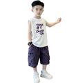 boys' fashion short-sleeve t-shirt & cargo shorts set - new summer styles for older boys: trendy, stylish, and street-ready