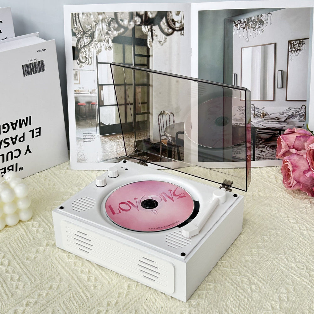 Bayin box 2025 cd player retro usb all-in-one speaker album disc music player two-way bluetooth