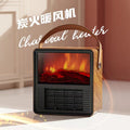 2025 new retro cross-border space heater - portable desktop electric heater with simulated flame for home use