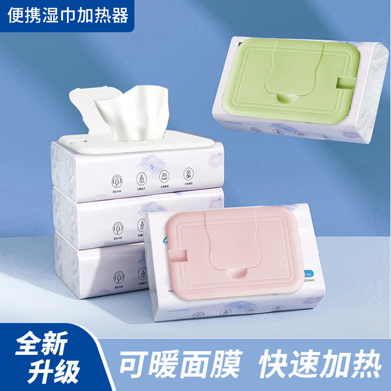 Newborn baby wipe warmer - keeps wipes warm & fresh, portable for on-the-go, prevents chills & colds