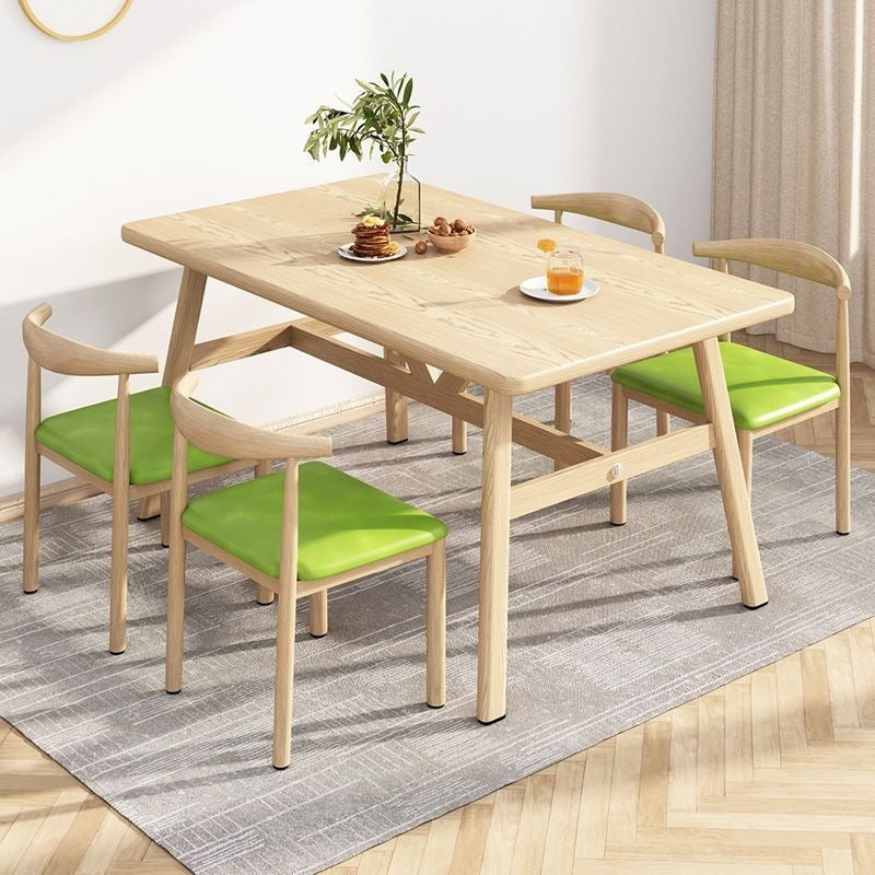 Rectangular table and chair combination casual small apartment dining table suit dining table and chair for home dining table and chair catering merchant
