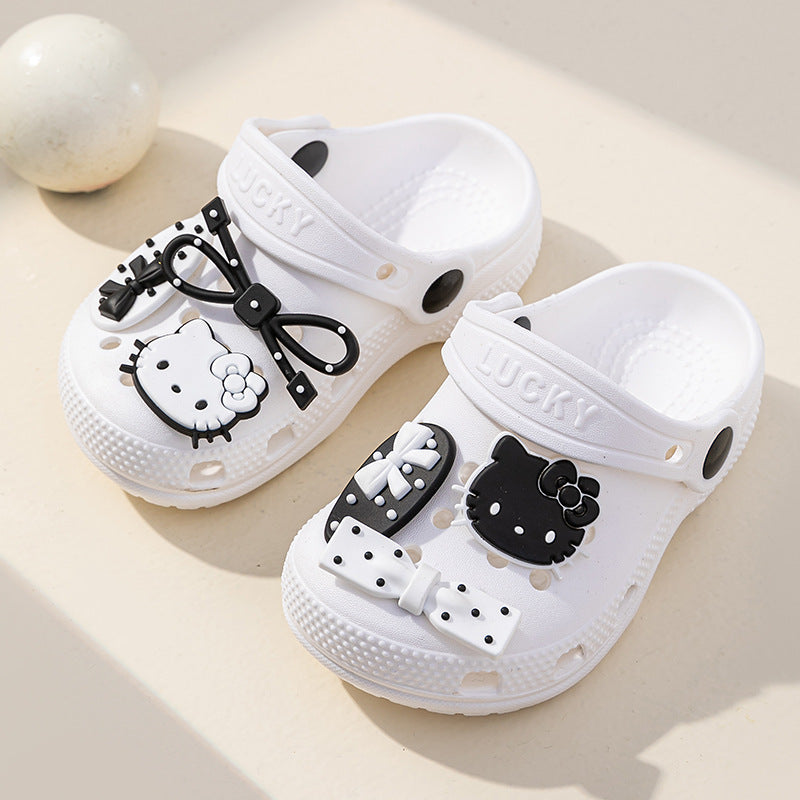 Kids' clogs: summer indoor anti-slip cartoon sandals for girls and boys, toddler and infant beach sandals for outdoor wear