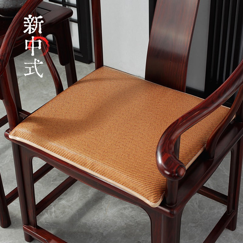Summer cold rattan seat cushion solid wood armchair mat seat cushion Chinese mahogany sofa cushion chair cushion wholesale