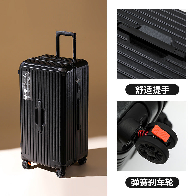 Pinghu ultra-light large-capacity suitcase women's trolley case 28-inch luggage five-wheel password case suitcase men's leather case
