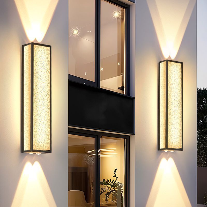 Outdoor waterproof wall lights for doors, up and down lighting, corridor, balcony, villa, wall washing, decorative ambient lighting