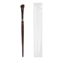 (clearance sale) premium copper ferrule faux ebony wool angled blush brush + opp packaging (with logo)