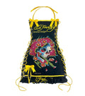fashion cross-border retro halloween skull positioning printed oil painting drawstring tube top suspender dress