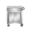 Stainless steel food-grade spice cart - commercial kitchen trolley, small size, multi-functional restaurant mobile cart, serving cart