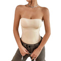 summer european and american style sexy hot girl sleeveless top - women's strappy bandeau top in rayon with slight stretch - summer women's top
