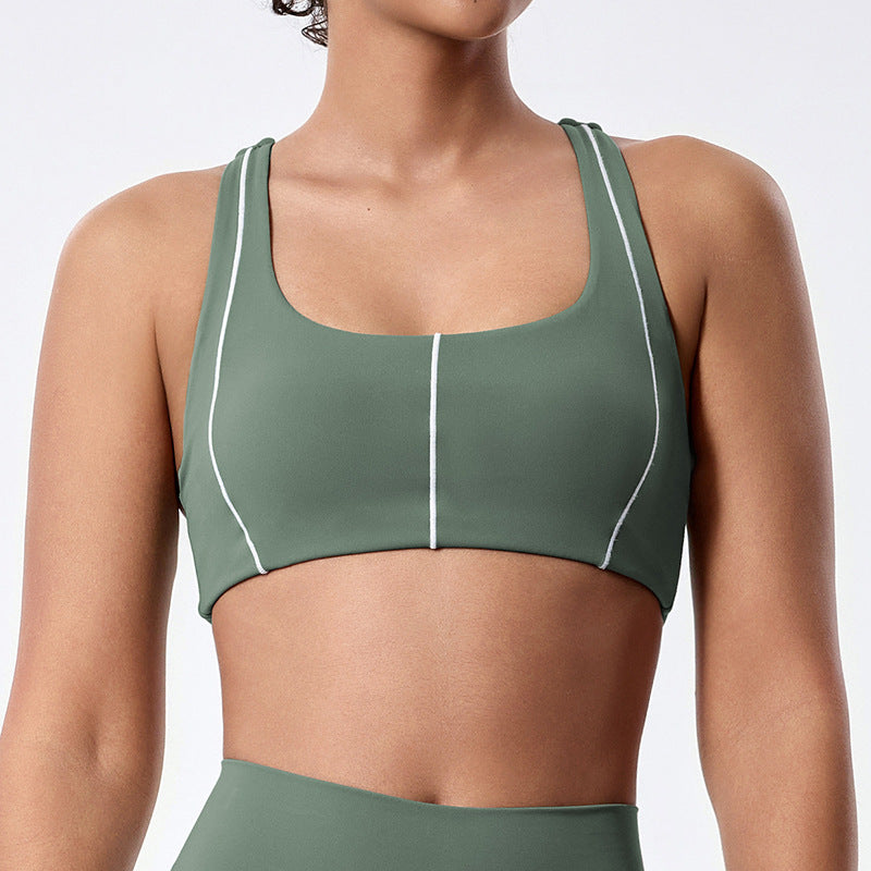 new arrival antibacterial fabric outdoor fitness pilates running fitness wear slimming lookcontrast color yoga wear suit for women