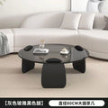 Tempered glass coffee table living room home round combination nordic popular style light luxury italian minimalist tea table small apartment