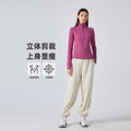 Fall and winternew arrival thin velvet yoga wear topsoutwear women's waist slimming look running heattechlong sleeves fitness wear daw178