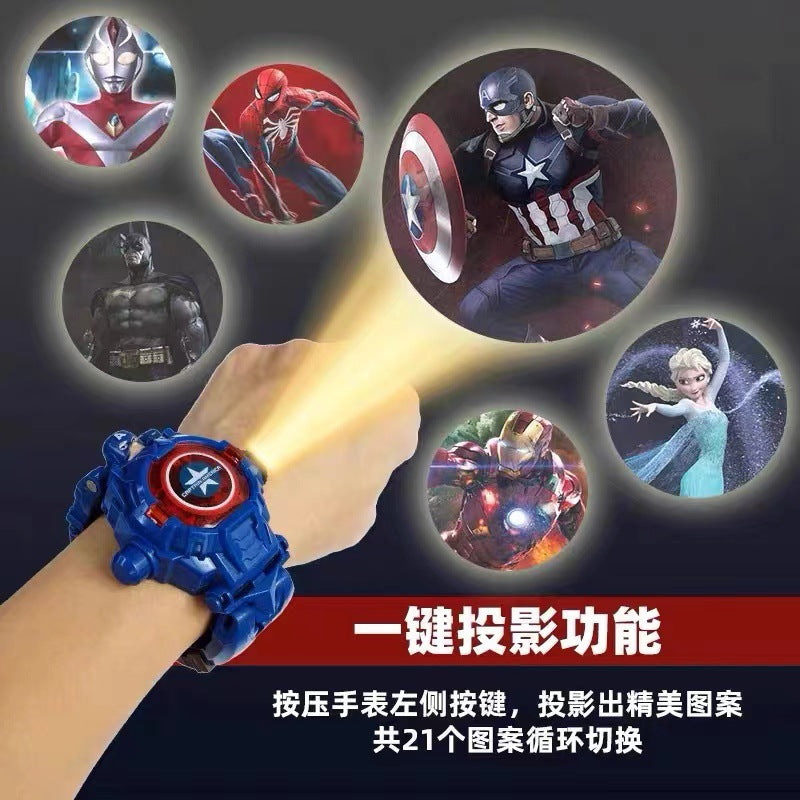 Ready-to-ship, hot-selling ultra slow transforming projection electronic watch toy – perfect gift for boys, girls, and students. dropshipping available