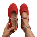 Plus size rhinestone bow mary jane shoes - new autumn  collection - round toe, single strap, flat women's shoes