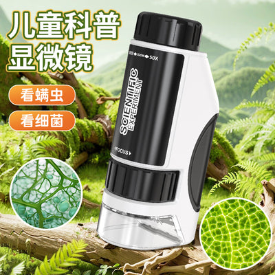 Kids' portable microscope toy - handheld science experiment kit for elementary and middle school students - ideal for outdoor use - export quality