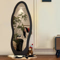 Used full-length mirror floor mirror for home special-shaped dressing mirror clothing store fitting mirror girls bedroom wall-mounted large mirror