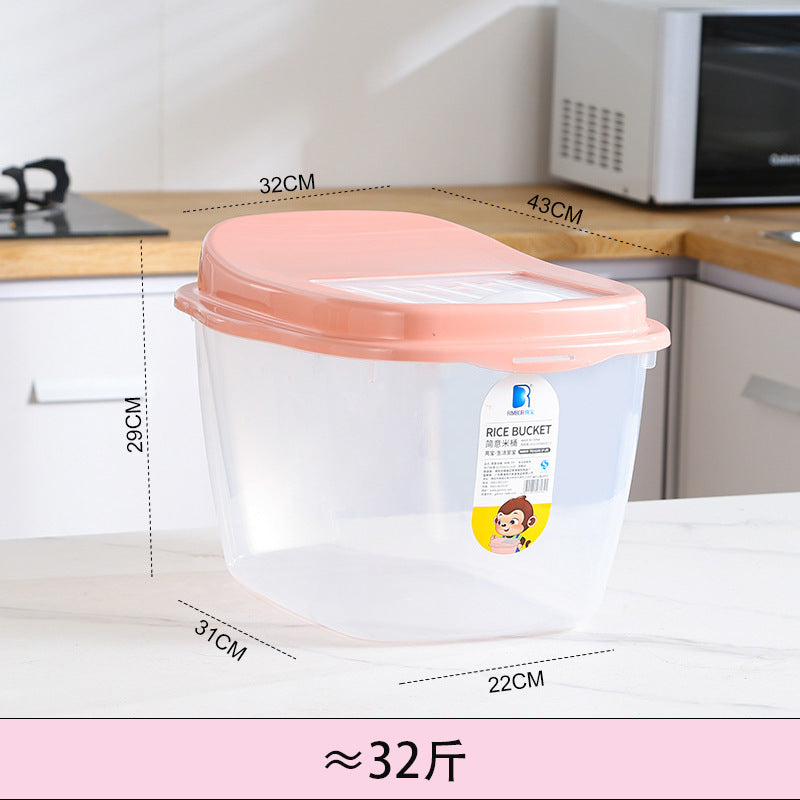 Large-capacity rice storage box Household sealed rice bucket Insect-proof and moisture-proof sealed flour storage Grain storage box wholesale