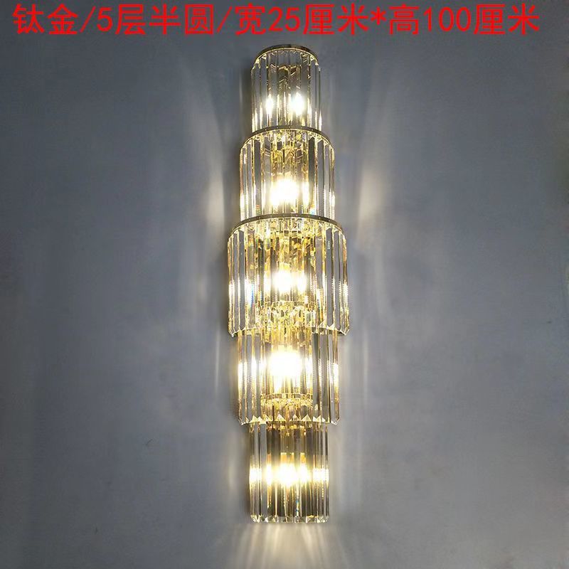 New arrivalaccessible luxury crystal wall lamp popular bedside living room background wall corridor aisle casualclassy wall lamp