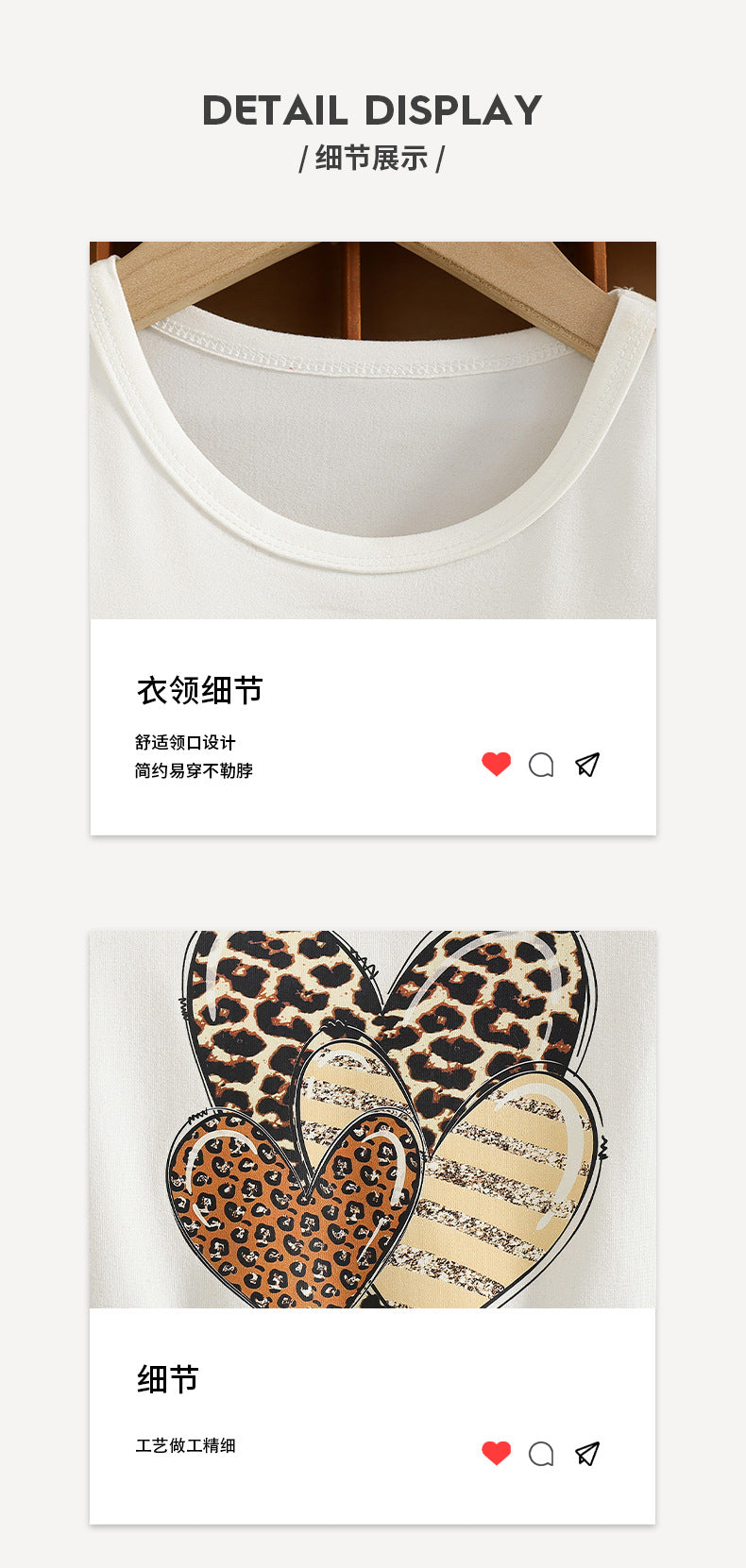 girldress lantern long sleeves heartprinting leopard print patchwork gauze skirt kidsautum princess dress