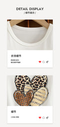 girldress lantern long sleeves heartprinting leopard print patchwork gauze skirt kidsautum princess dress