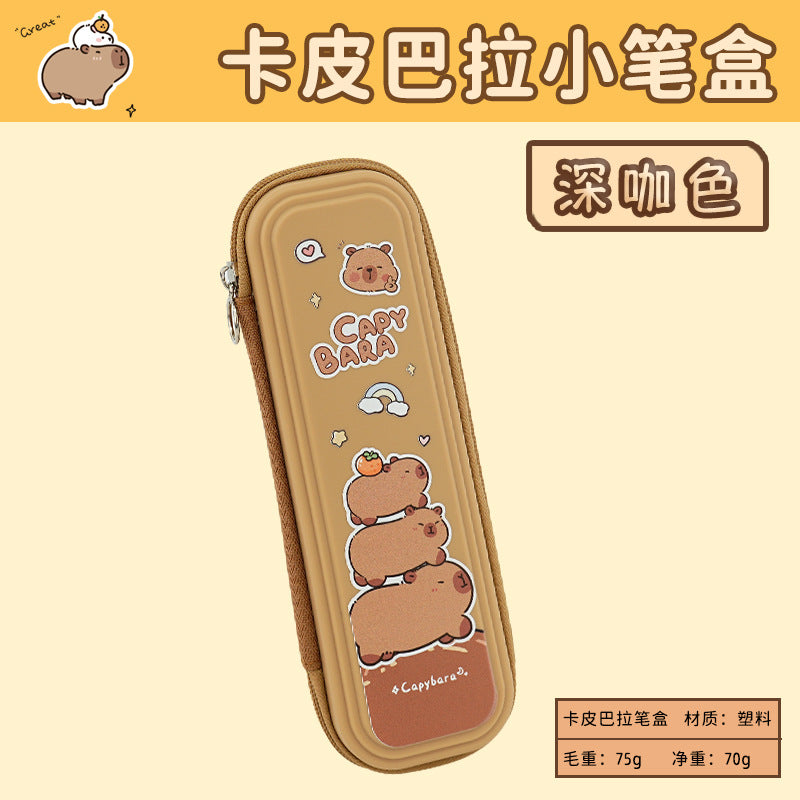 Pencil case large capacity high value kapibara student stationery box female simple style pencil case junior high school female super beautiful